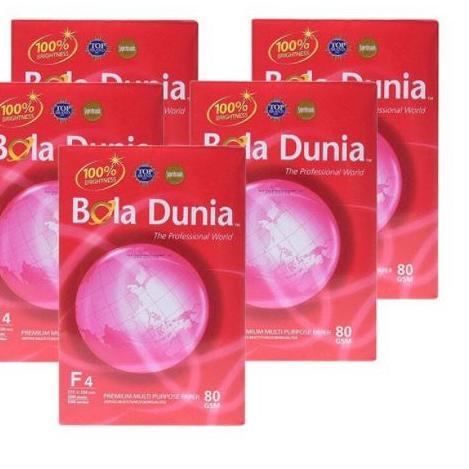 

ペ Ter Kertas Fotocopy Print Folio F4 80 gr Bola Dunia Rim Trend