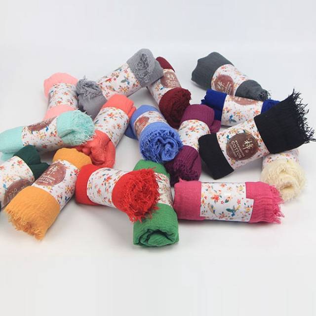 Pasmina polos / kerudung persegi panjang