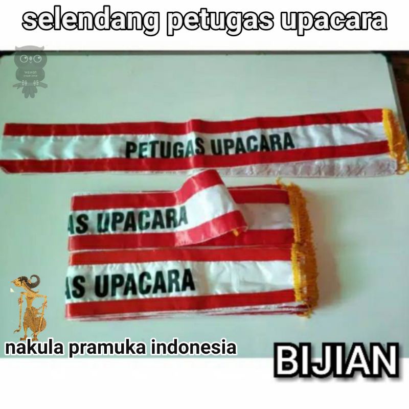 SELEMPANG PETUGAS UPACARA, SELENDANG PETUGAS UPACARA