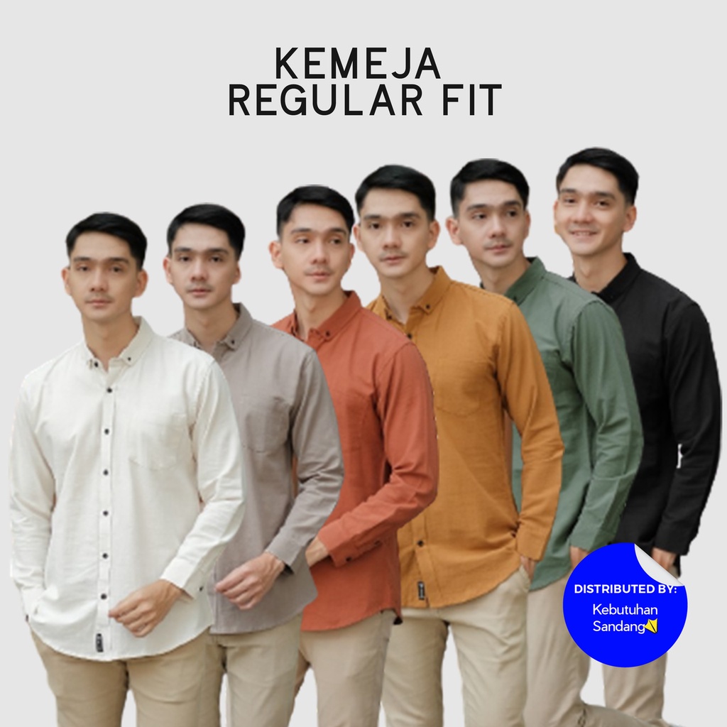 [Nes] Kemeja Lengan Panjang Pria Linen Earth Tone Casual Original / Kemeja Semi Formal / Kemeja Form