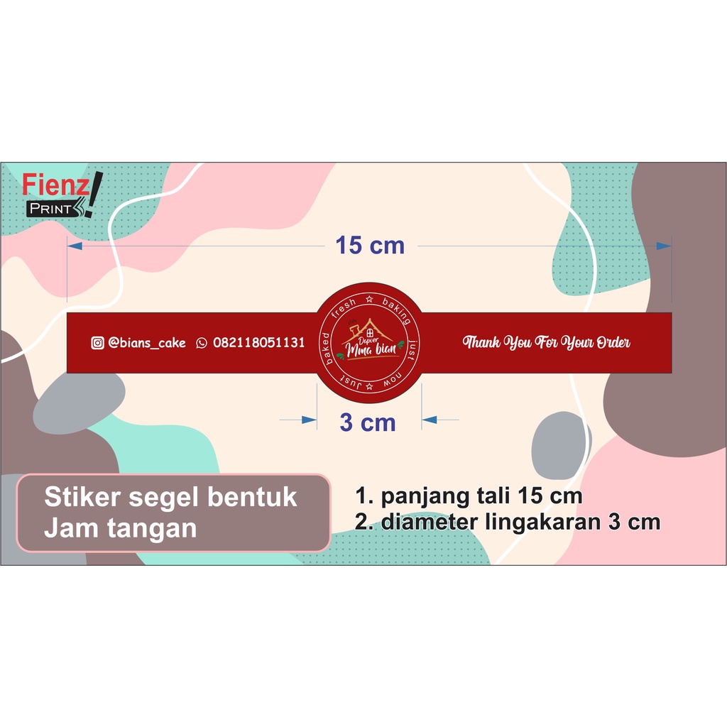 

STIKER SEGEL BENTUK JAM TANGAN