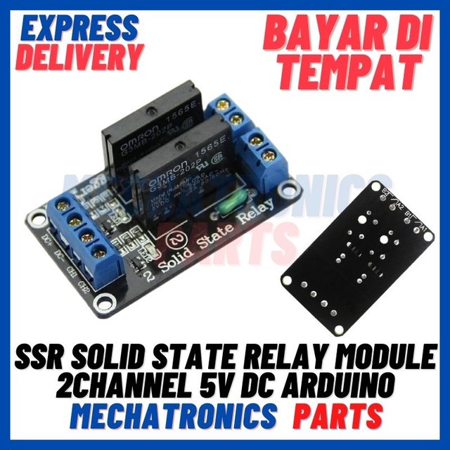 [REL-9022] SSR SOLID STATE RELAY MODULE 2 CHANNEL 5V DC FOR ARDUINO