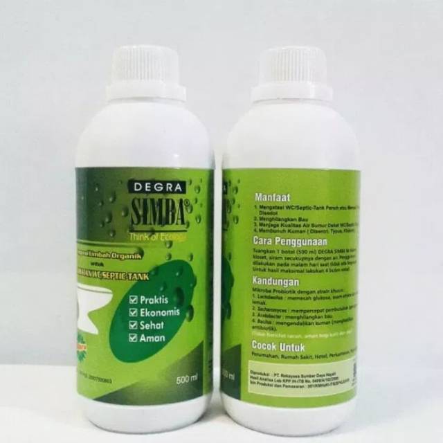 DEGRA SIMBA ORIGINAL OBAT ANTI SUMBAT MAMPET MENGATASI WC SEPTIC TANK KLOSET TANPA HARUS DISEDOT PEN