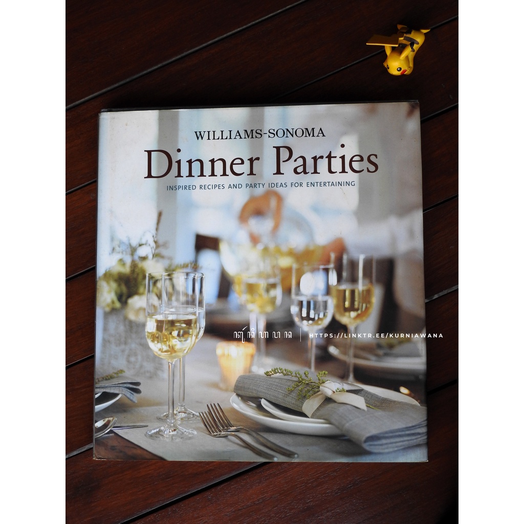 Dinner Parties Katalog Buku Ori Original Book By Williams Sonoma