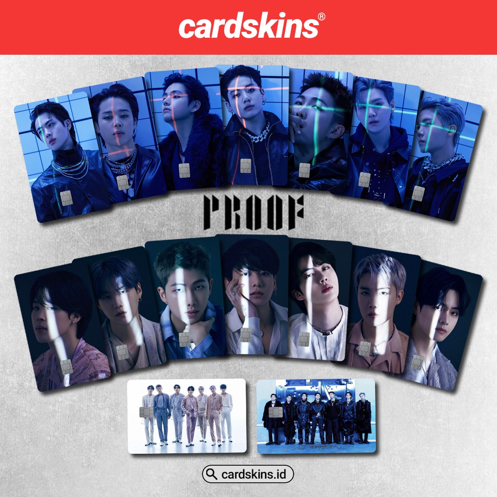 BTS PROOF J-Hope Jimin Jin Jung Kook RM SUGA V SPECIAL HOLOGRAM LOVE | GARSKIN / STICKER KARTU ATM / SKIN KARTU ATM / DEBIT / CREDIT / EMONEY / FLAZZ | CARDSKINS