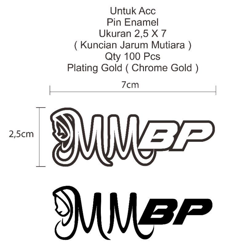 pin enamel + tuspin mutiara custom untuk kerudung  pesanan ka agus