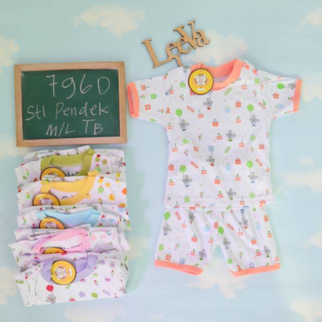 Setelan lengan pendek leeva 796D