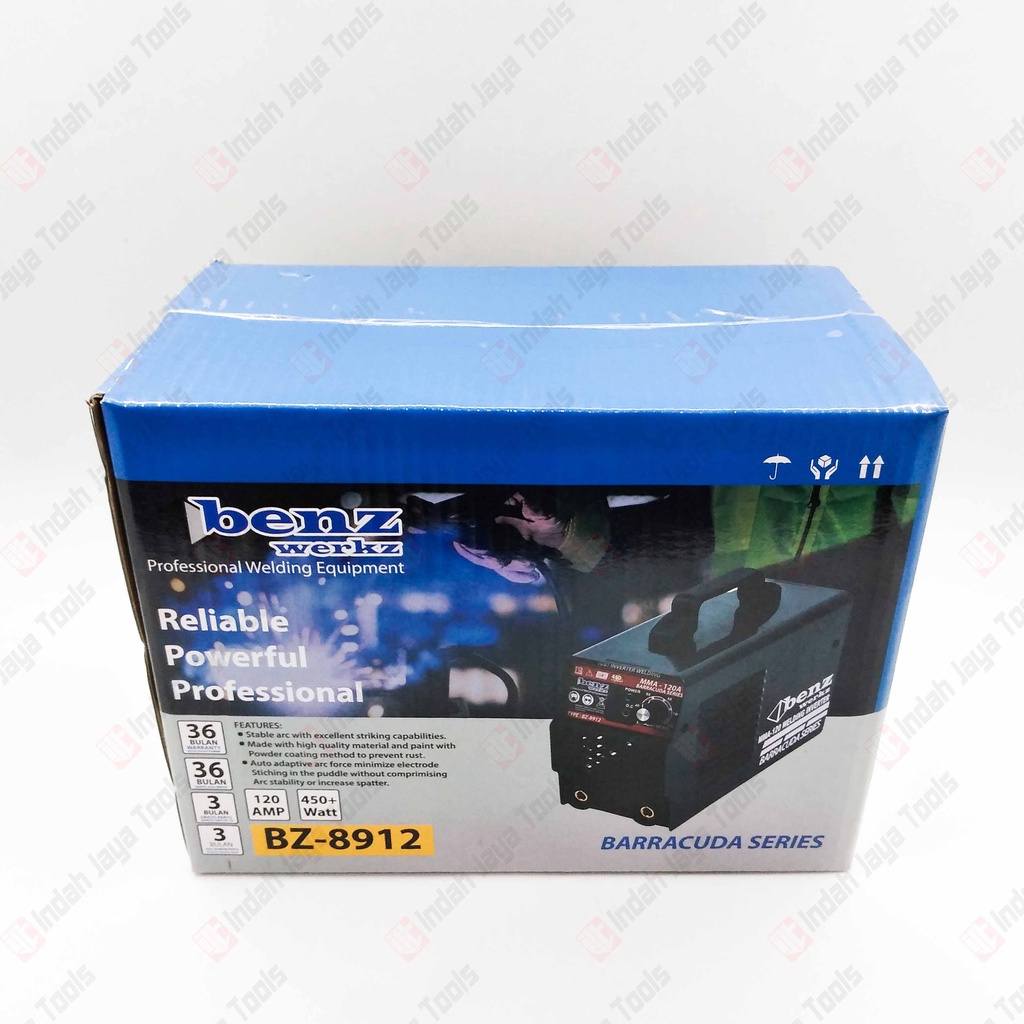 BENZ BZ-8912 BARRACUDA Mesin Las 120 A 450 Watt - Travo Inverter