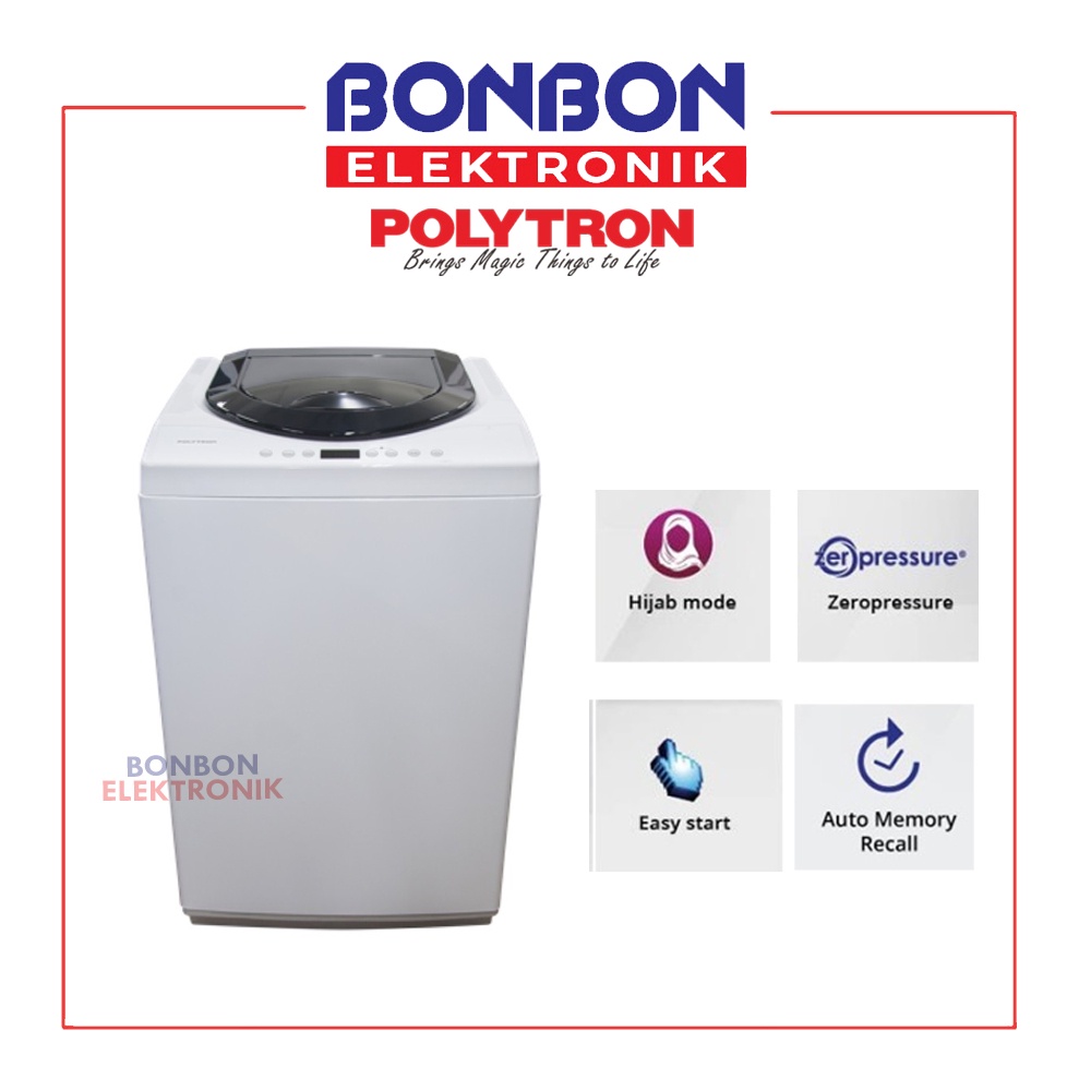 Polytron Mesin Cuci 1 Tabung 7.5 KG PAW-75517WB / PAW 75517WB