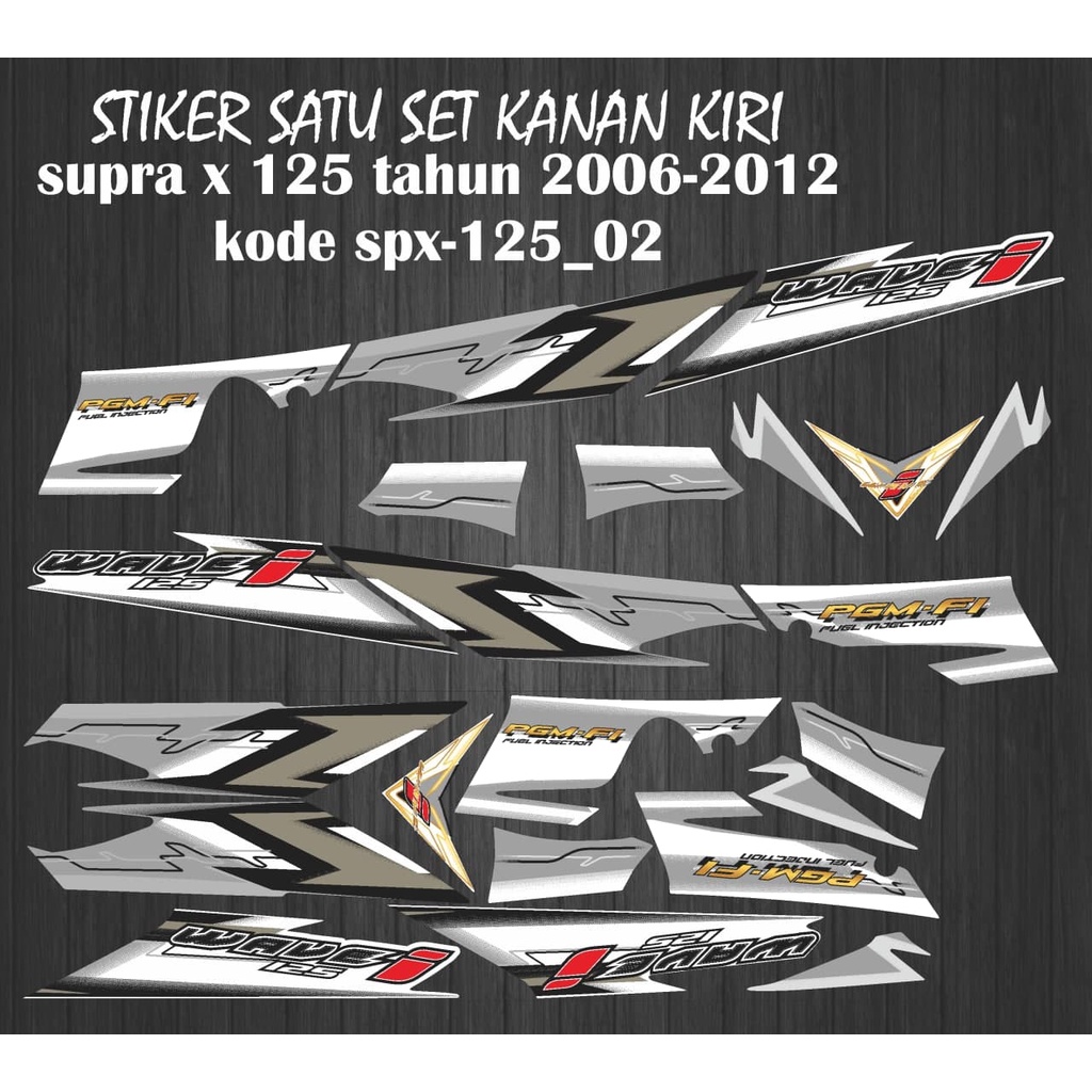 STIKER STRIPING VARIASI SUPRA X 125 TAHUN 2006-2012 SPX-125_02