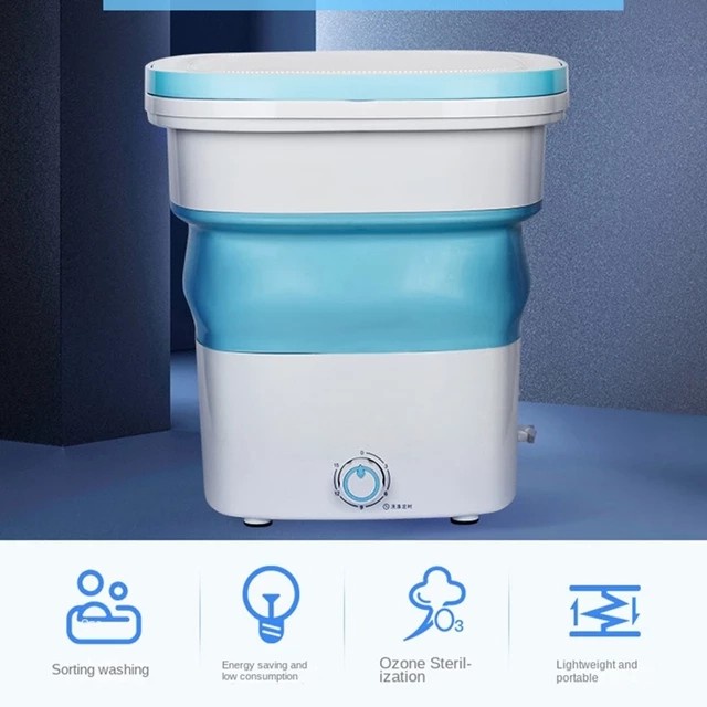 mesin cuci portable mini lipat mini folding washing machine+pengering