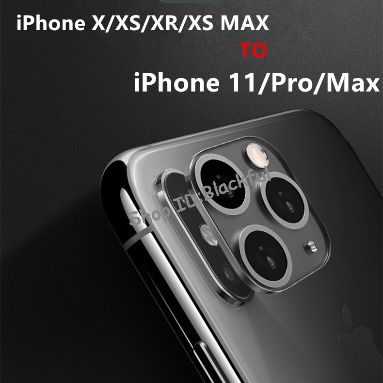 Modified Metal Sticker Camera Lens Seconds Change Cover Iphone Xs Max Fake Camera Iphone 11 Pro Max Shopee Indonesia