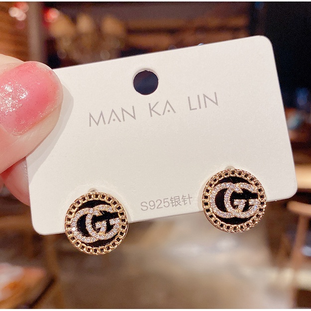 Anting Titanium Korea Perempuan Dewasa Bentuk Gucci Bulat Aksesoris anting Fashion korea ANT75