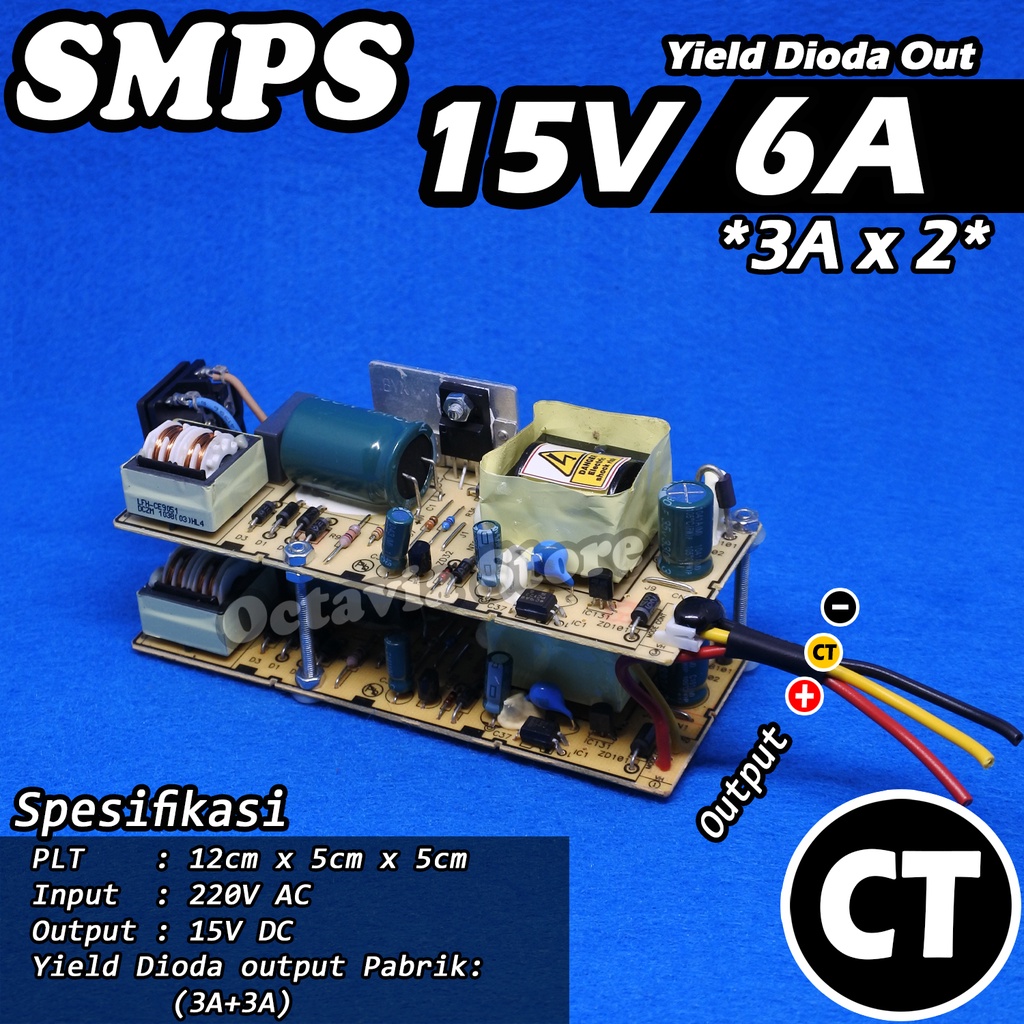 Adaptor Switching Power Supply 15V 6A, 15V 12A Smps