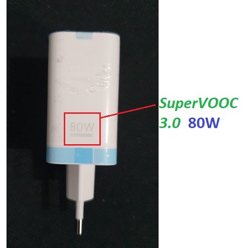 OPPO Adaptor Charger 80W SuperVOOC 3.0 K10 Pro Find X5 Pro Original