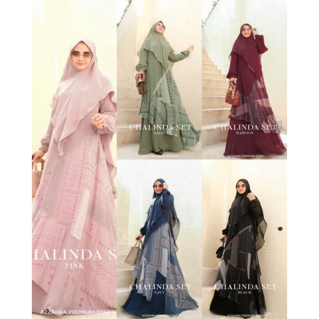 Chalinda set by Azzahra Premium Syarii