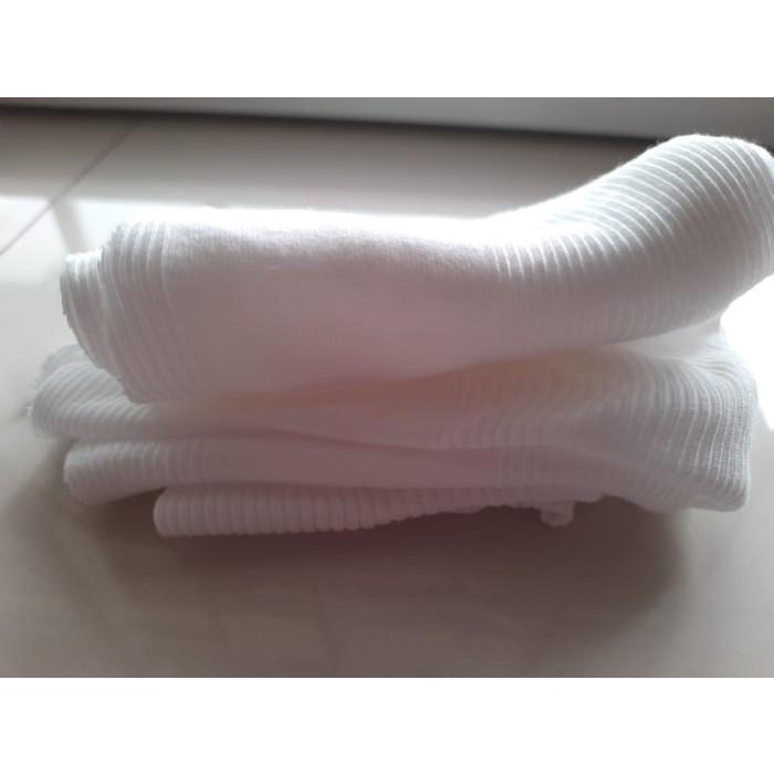 Kain Majun Perca Putih High - Katun Lap Poles