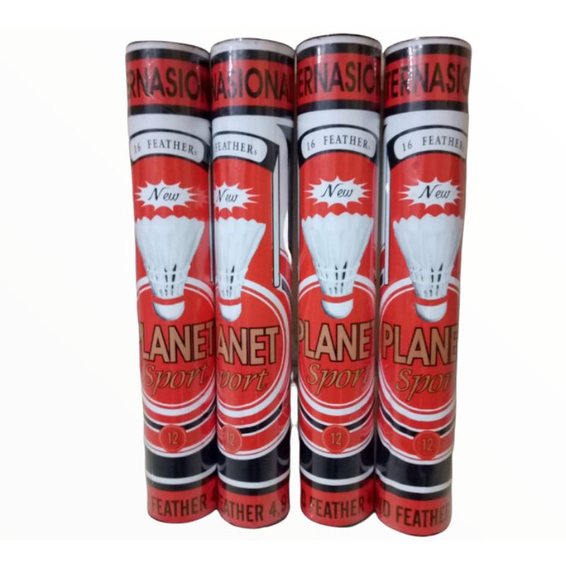 FREE PACKING BUBBLE WRAP SHUTTLECOCK BULUTANGKIS PLANET COCK/KOK BADMINTON 1 SLOP ISI 12 PCS
