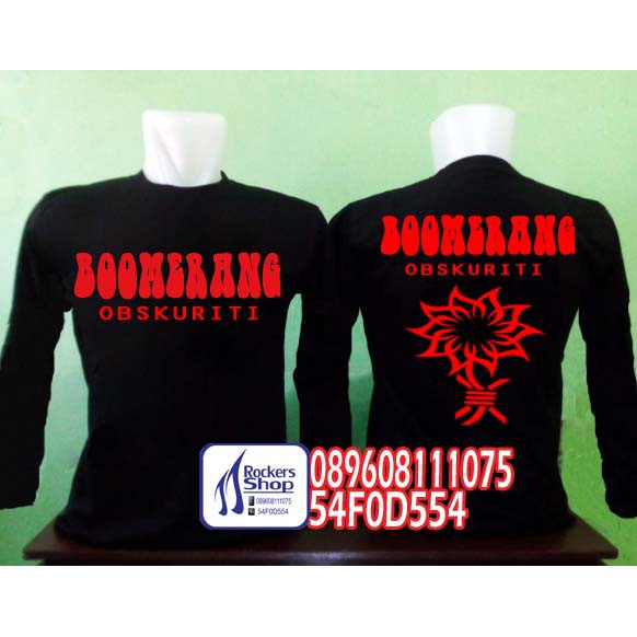KAOS BOOMERANG OBSCURITY OBSKURITI LENGAN PANJANG