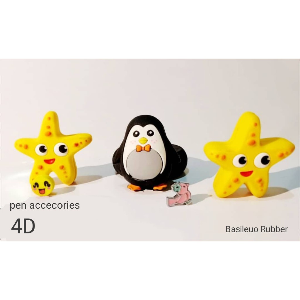 

CUSTOM pen accesories karet 4D / accesories pulpen pensil