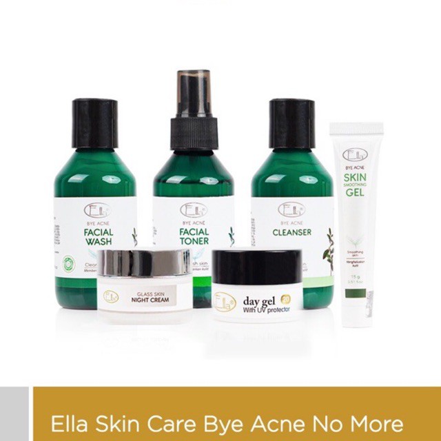 PAKET ACNE SERIES KULIT KOMEDO DAN BERJERAWAT ELLA SKIN CARE