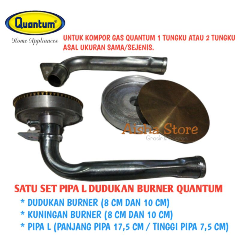 PIPA KOMPOR QUANTUM DUDUKAN KOMPOR QUANTUM KUNINGAN QUANTUM CEROBONG QUANTUM TUNGKU QUANTUM