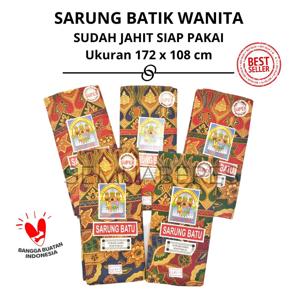 Sarung Batik Perempuan / Sarung Batu / Batik Halus