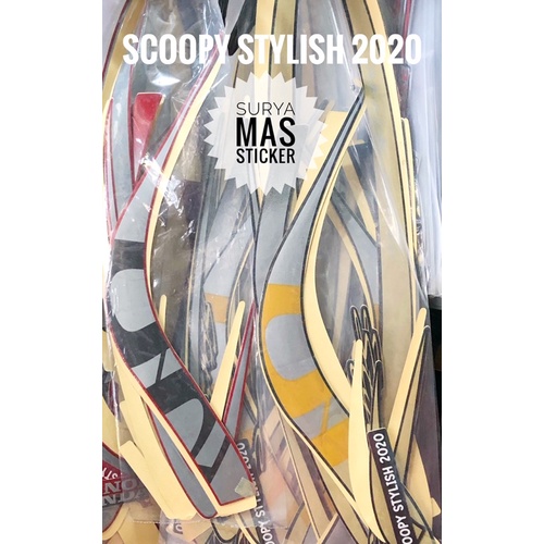 striping scoopy stylish 2020 2021 stiker les bodi motor honda scoopy new