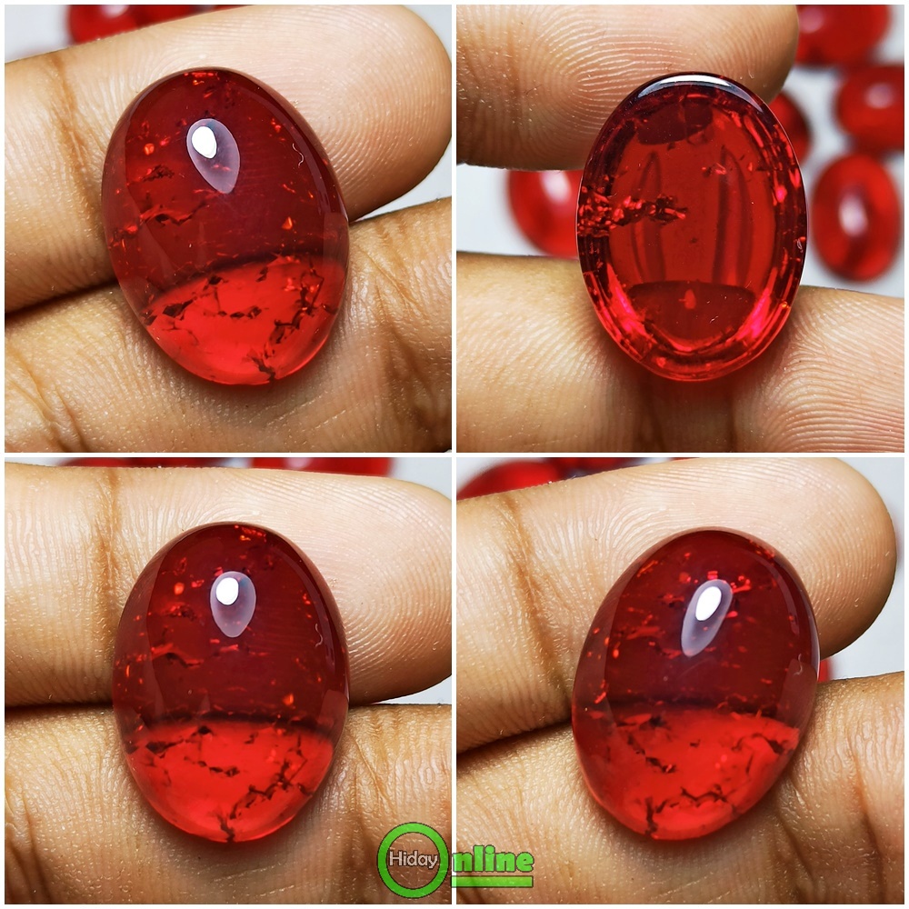 BATU AKIK MERAH SIAM MERAH DELIMA SERAT PECAH SERIBU