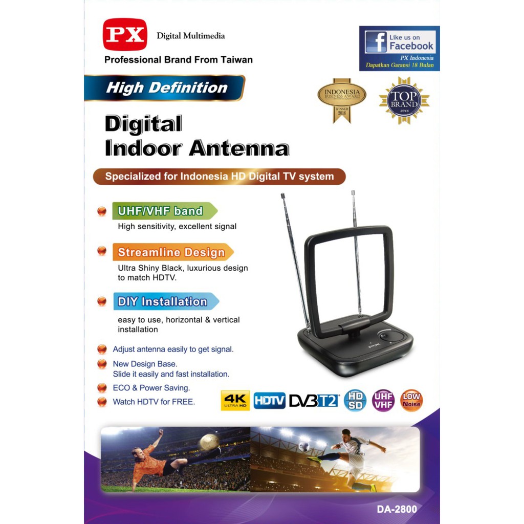 Digital tv indoor antenna PX DA-2800 - antena tv indoor digital