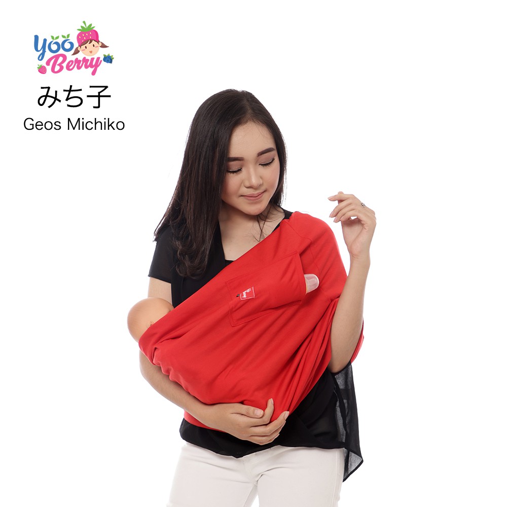 YooBerry Geos Michiko Gendongan Bayi Samping Baby Sling 0-3 Tahun Berry Mart