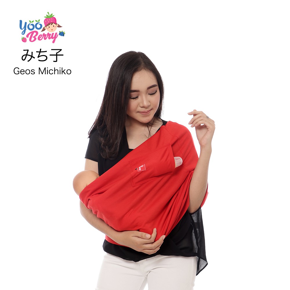 YooBerry Geos Michiko Gendongan Bayi Samping Baby Sling 0-3 Tahun Berry Mart