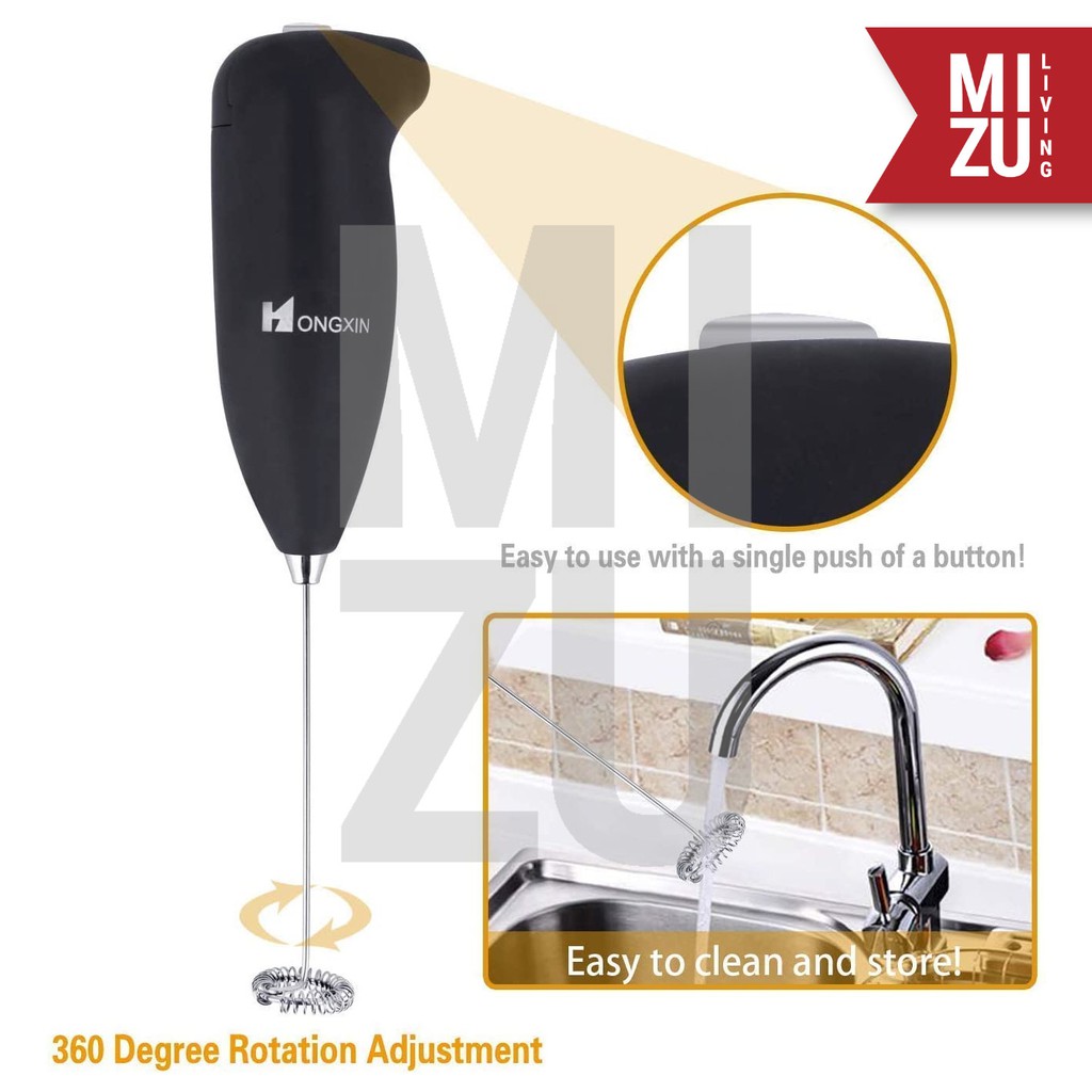 HONGXIN Electric Milk Frother Egg Whisk Mini Hand Mixer Kocokan Telur Susu Elektrik-3