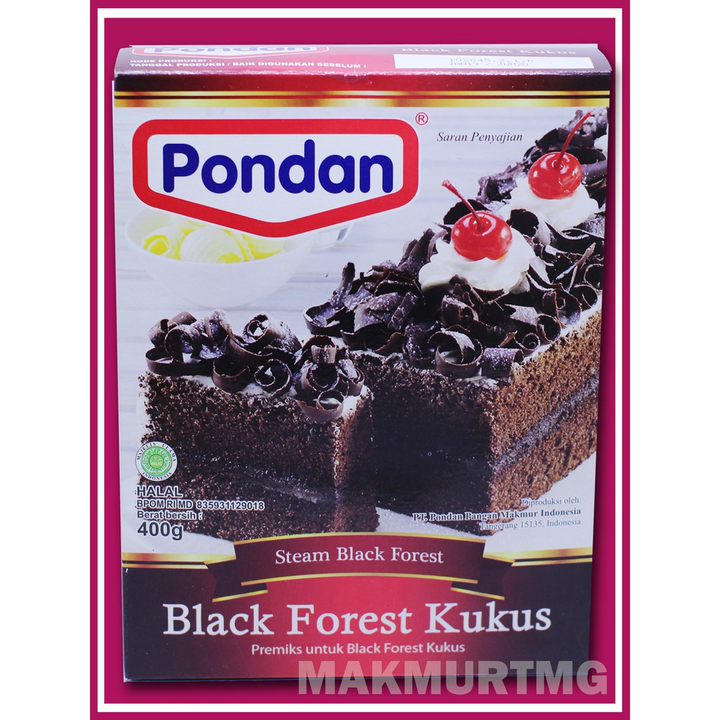 

PONDAN BLACK FOREST KUKUS 400gr