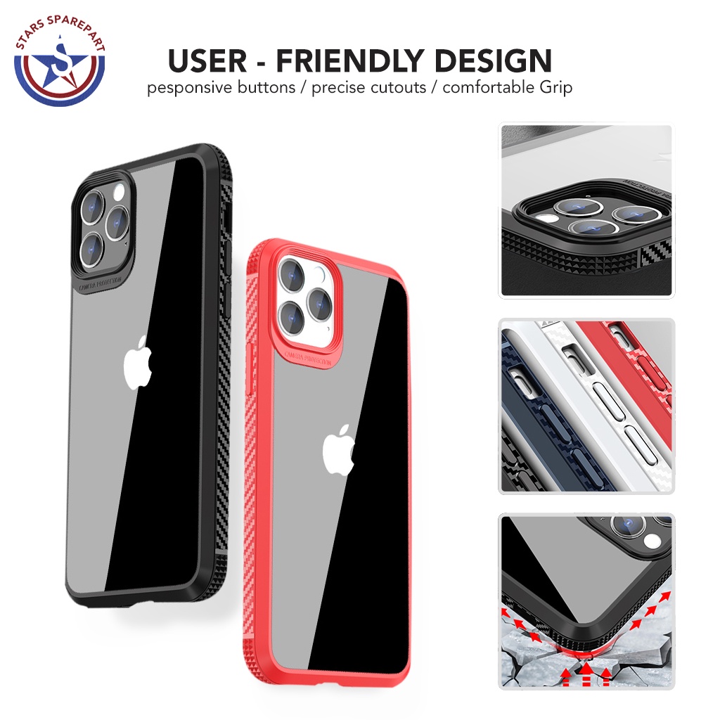 Airbag Case  iPhone Anti Shock TPU + PC iPhone X XR XS Max 11 Pro Max 12 Mini 12 Pro Max MG-1