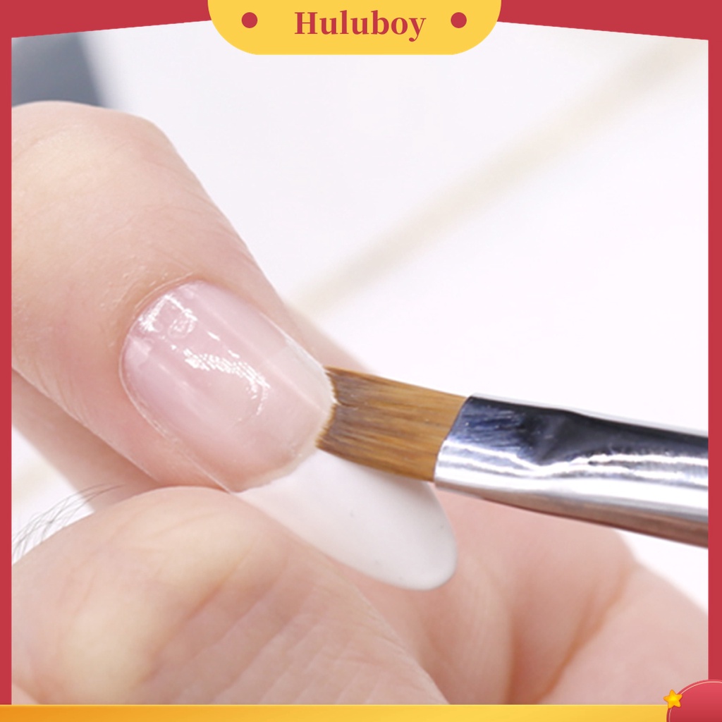 Huluboy Huluboy♡ Pen Brush Nail Art Gagang Kayu Bentuk Bulan Sabit Untuk Manicure