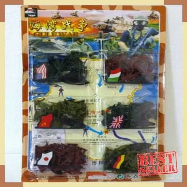 F 1 MURAH Mainan Tentara Army Perang 6 Negara