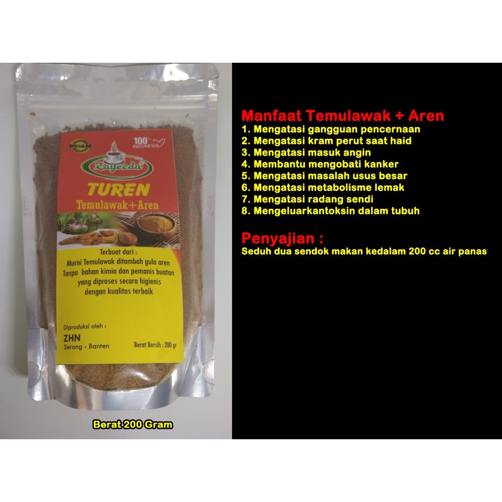 

Turen temulawak aren 200gr