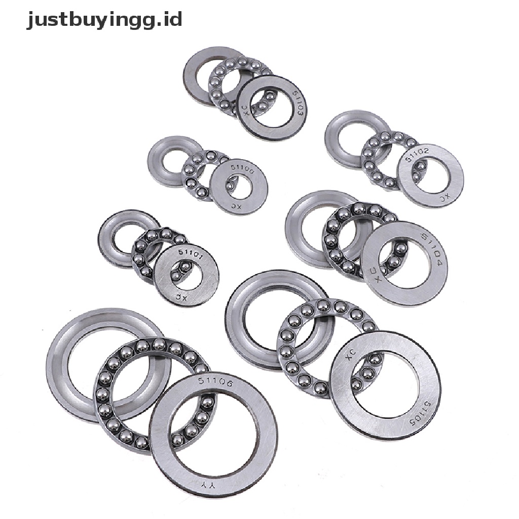 (Justbuyingg.Id) Thrust Ball Bearing 3 Bagian Seri 51100 51100 Ke 51106 Id