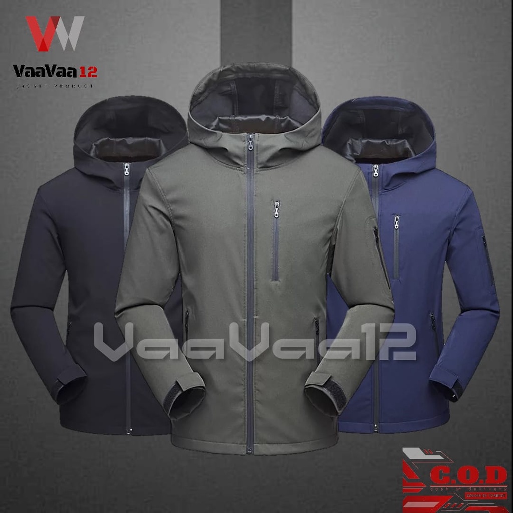 JAKET OUTDOOR BAHAN TASLAN / jaket waterproof / jaket musim hujan / jaket musim dingin / jaket anti 