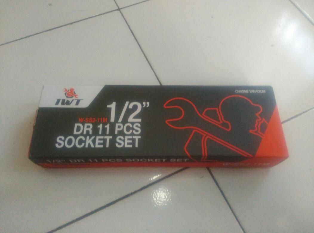 Socket Set Kunci Shock Iwt 1/2inch Drive 8-24mm