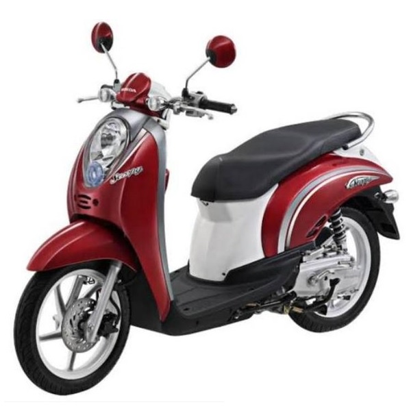 Cover Laci Honda Scoopy Warna Merah Tahun 2010