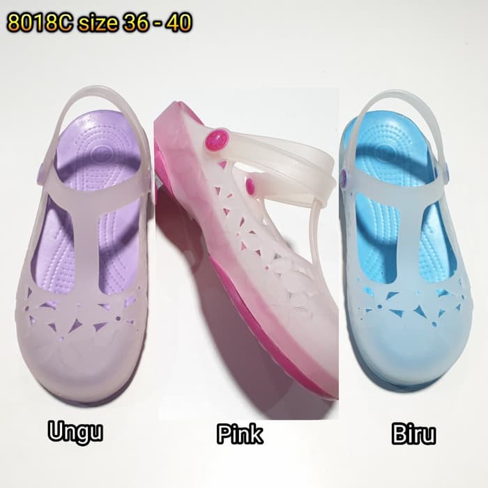 promo jelly sandal wanita tali sendal hr karet import ZH8018C Hd649Rh
