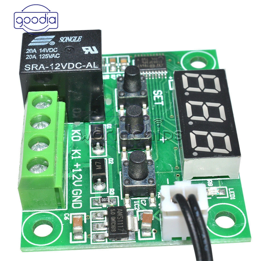 ✈【Fast/COD】✈ -50-110°C W1209 12V Digital thermostat Temperature Control Switch sensor Module