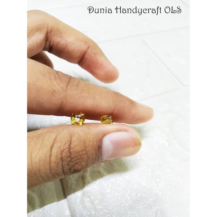 DIY Mote Segi Kotal 5 mm Bahan Kerajinan Tangan Anting Bros Kalung