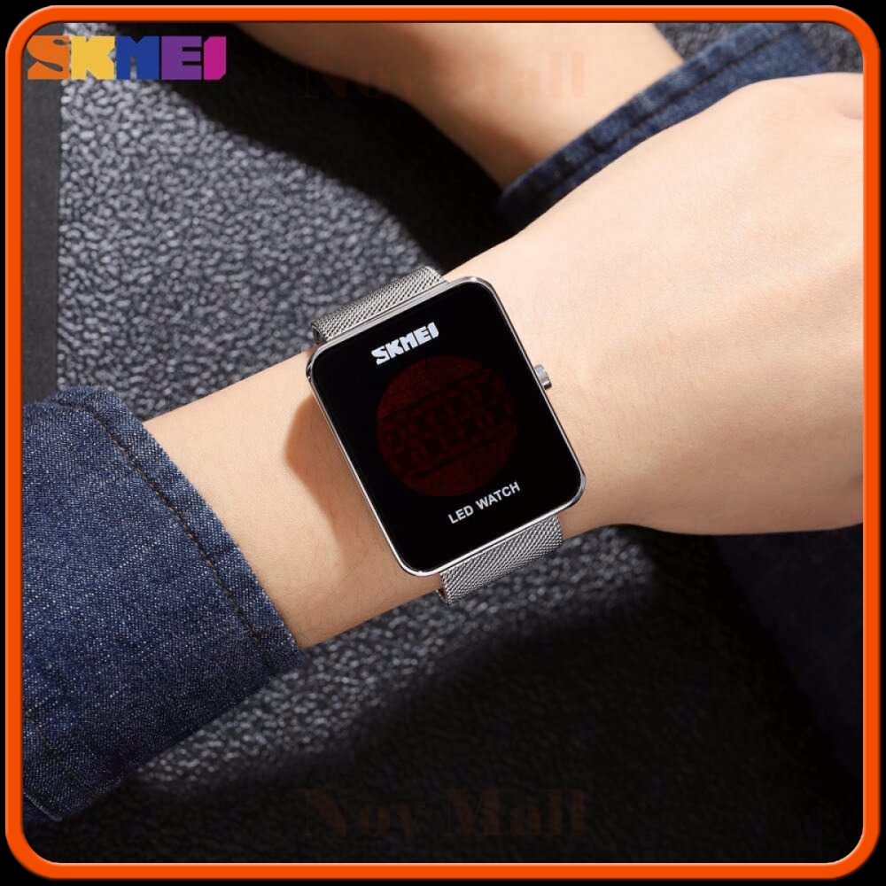 SKMEI Jam Tangan Digital Pria Strap Stainless Steel - 1900