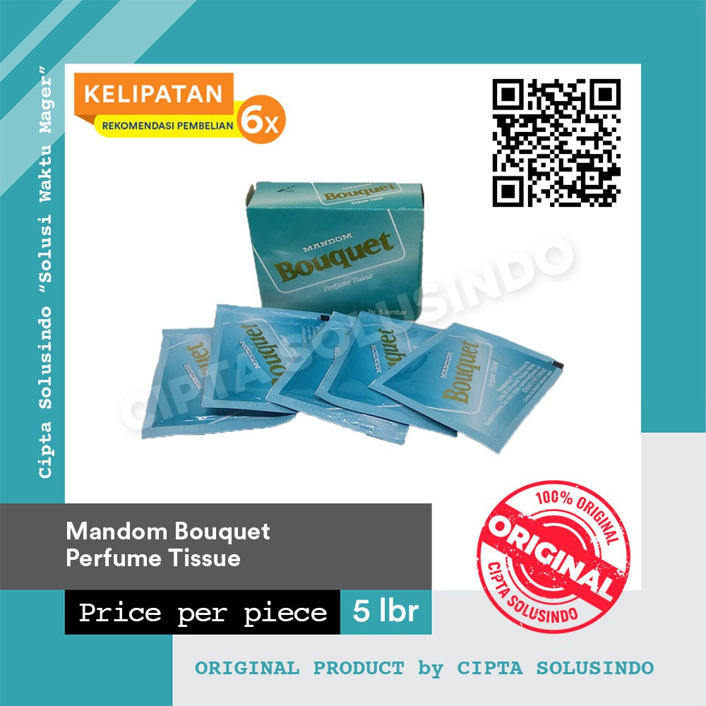 Tissue - Mandom - Bouquet Perfume Tissue (per pack = 5 tissue)