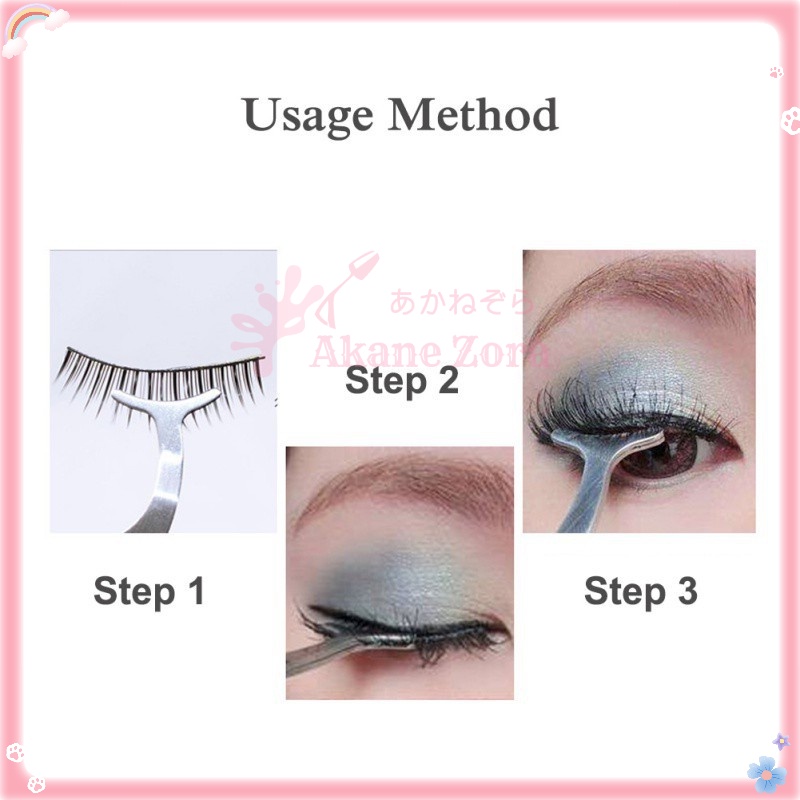 Akane Zora Penjepit Bulu Mata Baik Untuk Bulu Mata Palsu Jepit Bulu Mata Pasangkan Dengan Lem Bulu Mata Professional for Bulu Mata Eyelash Extension Dan Bulu Mata Magnet Pinset Eyelash