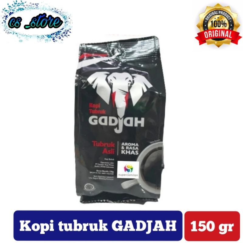 

Kopi Tubruk Gadjah Asli 150 gr