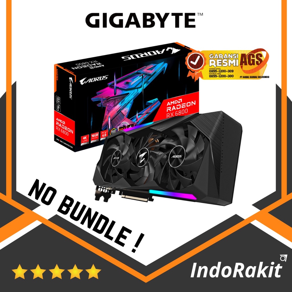 Gigabyte VGA AORUS Radeon™ RX 6800 MASTER 16G [GV-R68Aorus M-16GD]